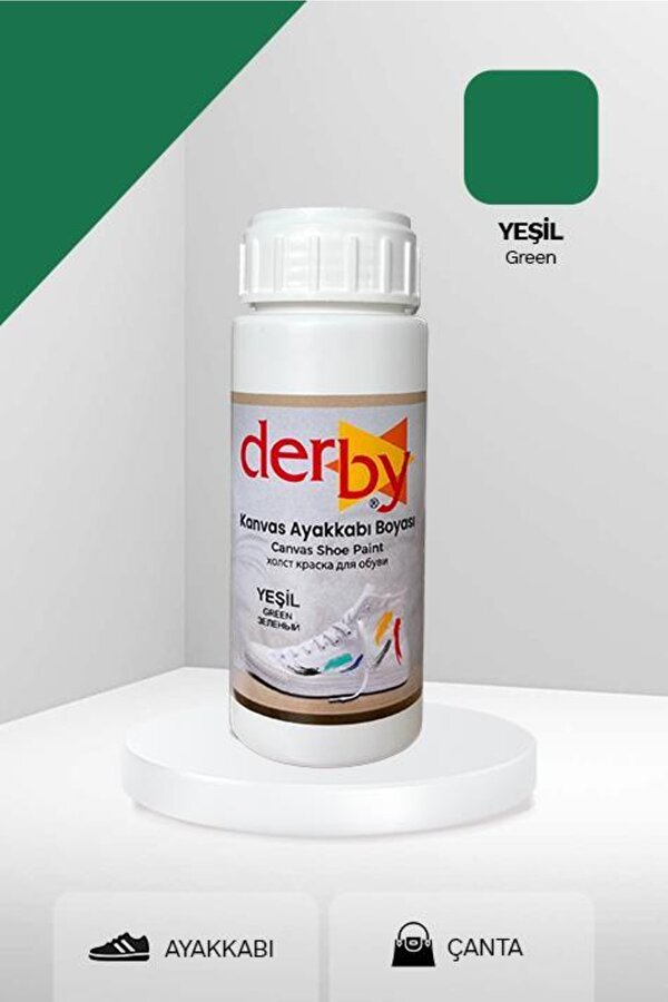 Kanvas - Bez / Kumaş Ayakkabı Boyası 100 mL - Yeşil