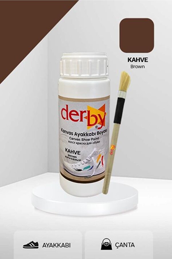 Kanvas - Bez / Kumaş Ayakkabı Boyası 100 Ml - Kahverengi