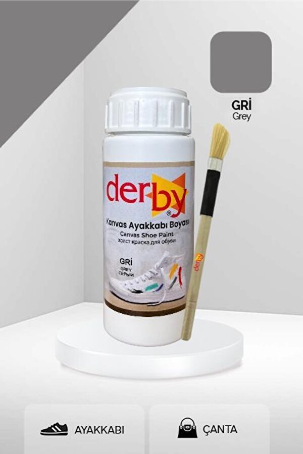 Kanvas - Bez / Kumaş Ayakkabı Boyası 100 Ml - Gri