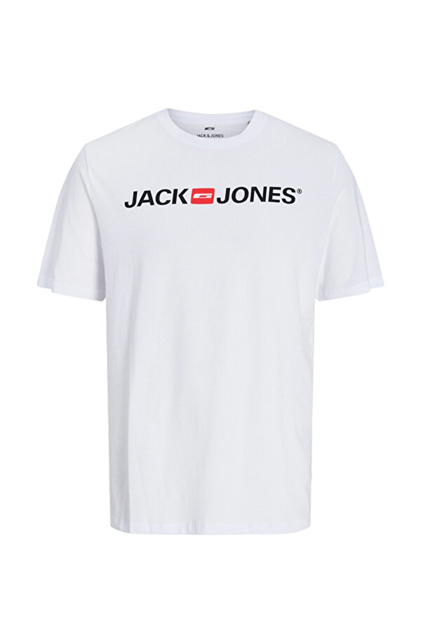 JJECORP LOGO TEE SS CREW Beyaz Erkek Kısa Kol T-Shirt