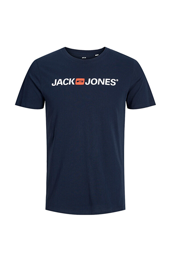 JJECORP LOGO TEE SS CREW Lacivert Erkek Kısa Kol T-Shirt