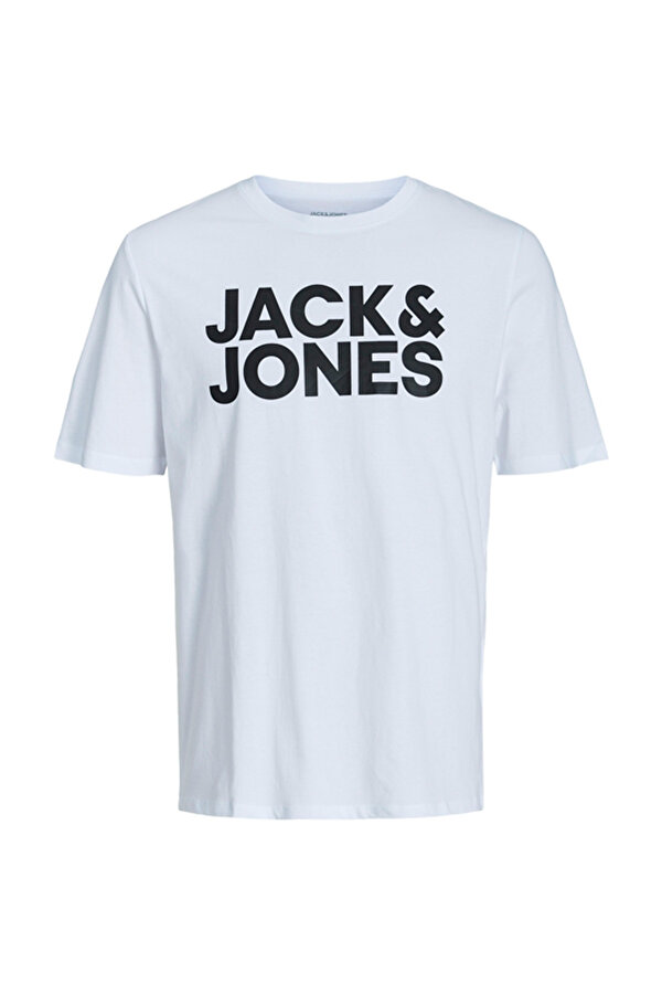 JJECORP LOGO TEE SS O-NEC Beyaz Erkek Kısa Kol T-Shirt