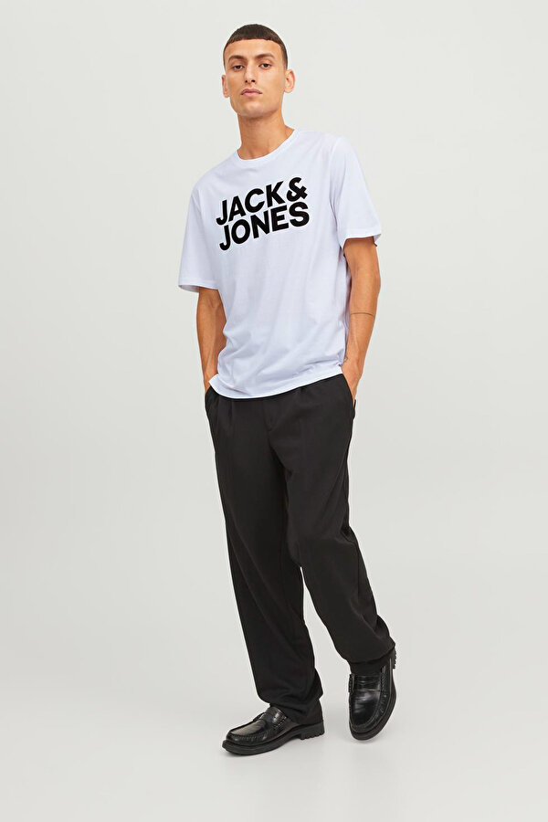 JJECORP LOGO TEE SS O-NEC Beyaz Erkek Kısa Kol T-Shirt