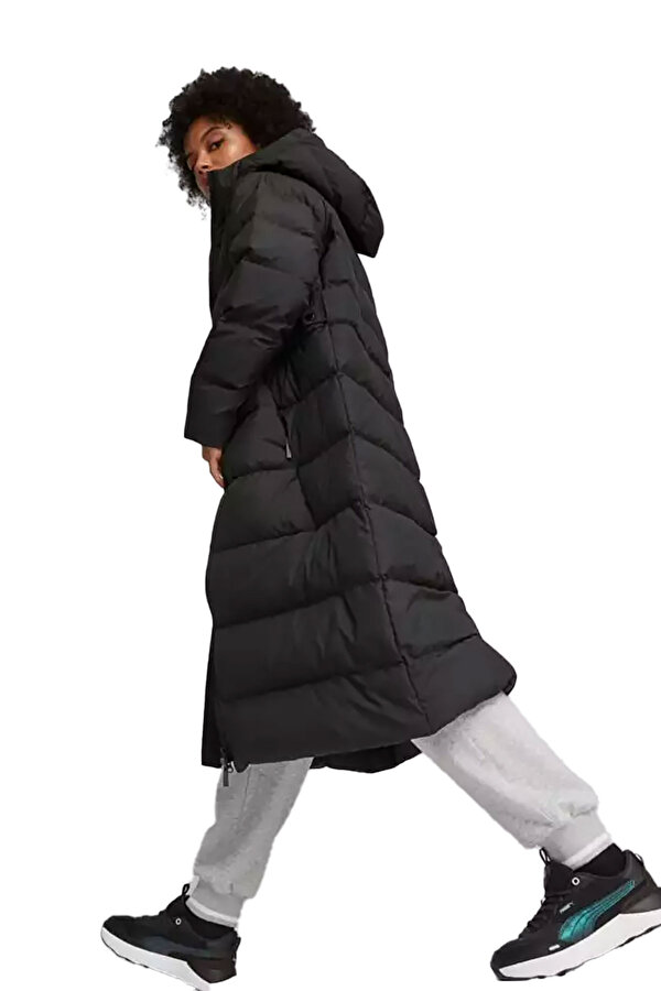Clothing Puma Long Hooded Down Coat Черный