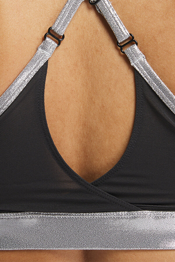 Clothing Reebok Lux Chrome Strappy Bra Серый 027