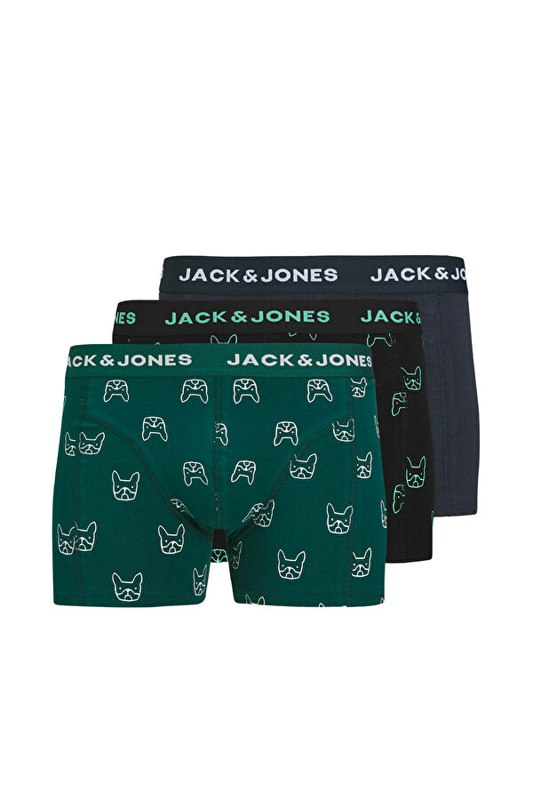 JACDENIM DOG TRUNKS 3 PAC Yeşil Erkek Boxer