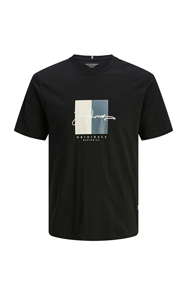 JORFREDERIKSBERG BOX SCRI Siyah Erkek Kısa Kol T-Shirt