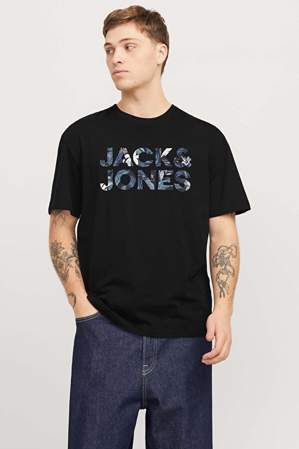 JJEBRYAN CORP LOGO TEE SS Siyah Erkek Kısa Kol T-Shirt