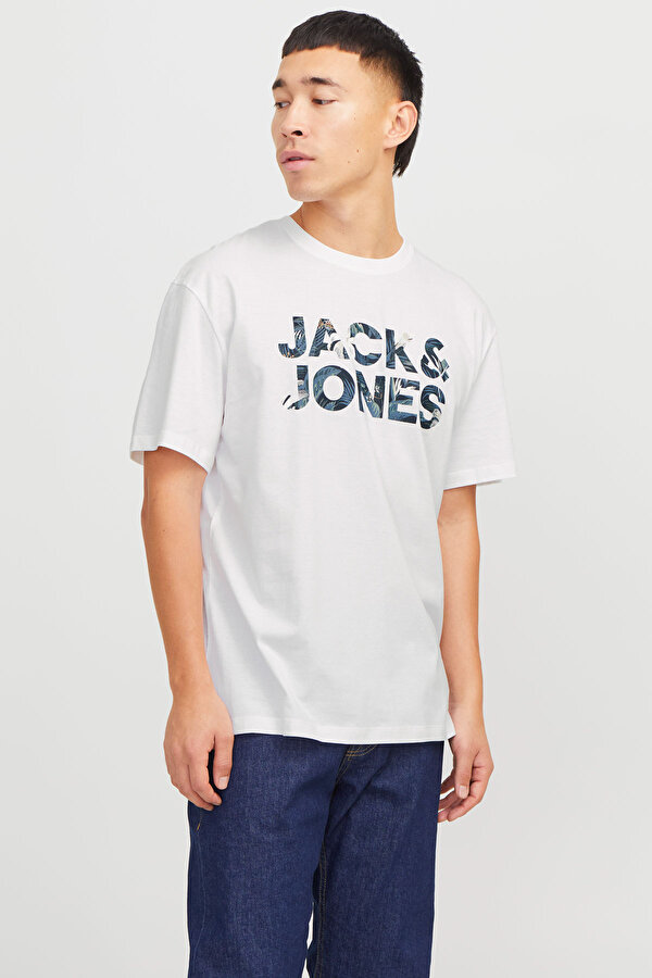 JJEBRYAN CORP LOGO TEE SS Beyaz Erkek Kısa Kol T-Shirt