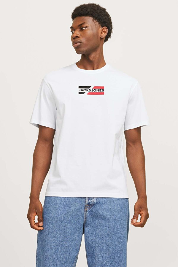 JJECORP GRAPHIC TEE  SS O Beyaz Erkek Kısa Kol T-Shirt