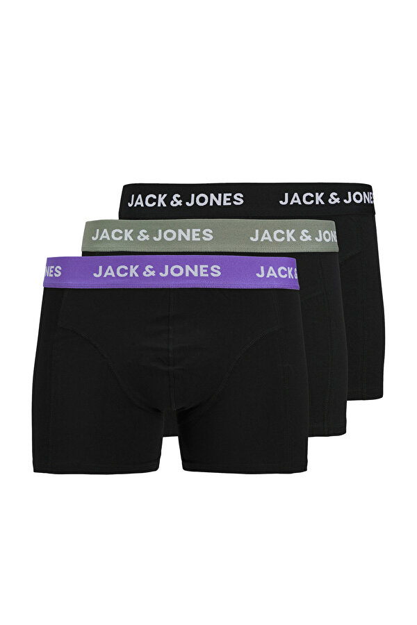 JACAXEL SOLID TRUNKS 3 PA Siyah Erkek Boxer