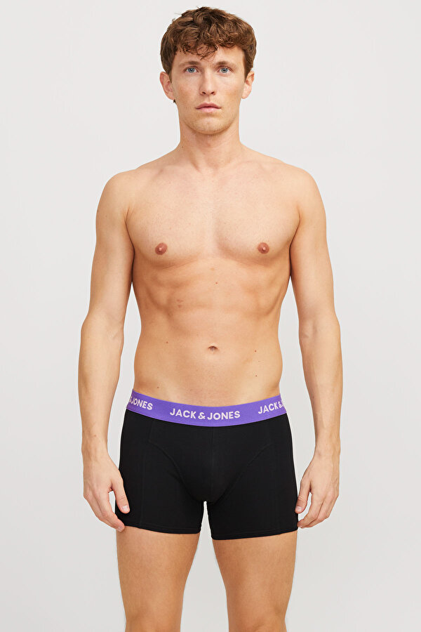 JACAXEL SOLID TRUNKS 3 PA Siyah Erkek Boxer