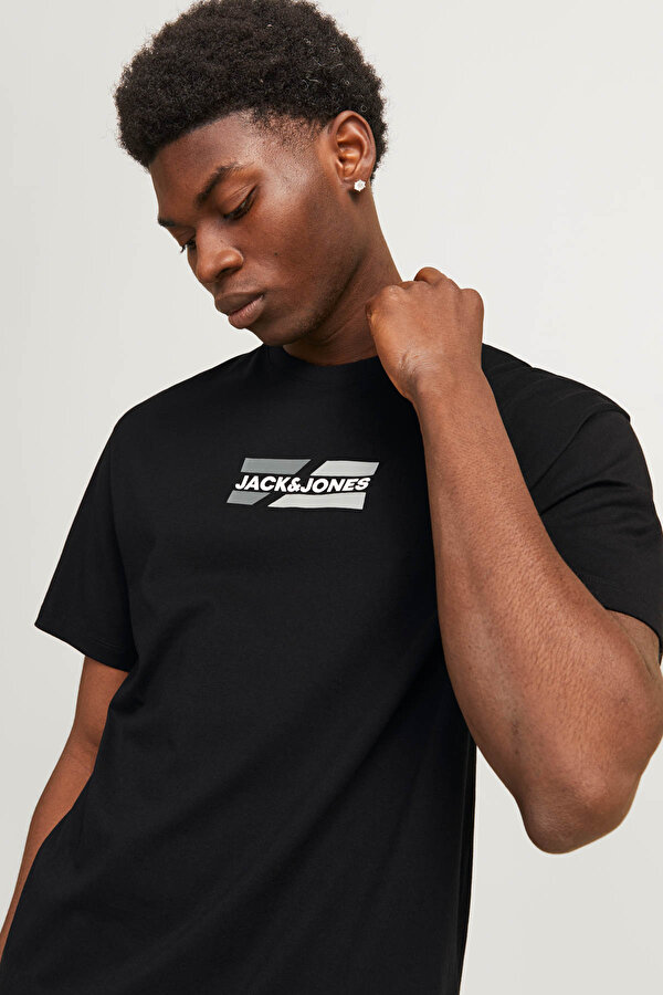 JJECORP GRAPHIC TEE  SS O Siyah Erkek Kısa Kol T-Shirt