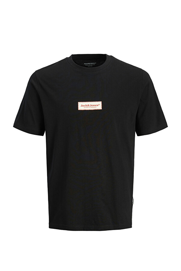 JORSPLIT FAKESTITCH BRAND Siyah Erkek Kısa Kol T-Shirt