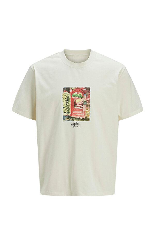 JORPAROS GRAPHIC FRONT Beyaz Erkek Kısa Kol T-Shirt