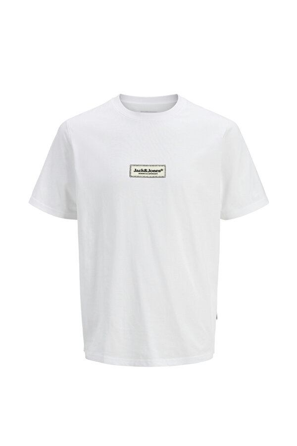 JORSPLIT FAKESTITCH BRAND Beyaz Erkek Kısa Kol T-Shirt