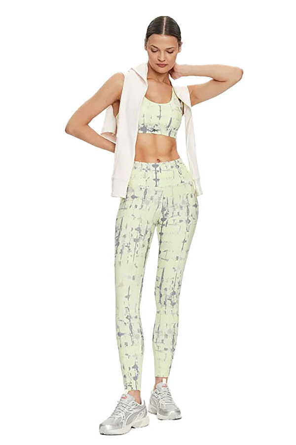 Reebok Lux Perform Legging Зеленый 021 Женщина Леггинсы
