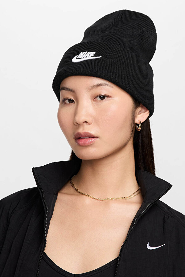 U NK PEAK BEANIE TC FUT F BLACK UY Beret