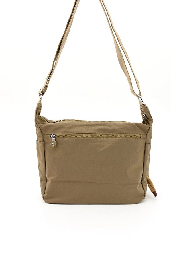 Sn 3023 suya dayanıklı çok bölmeli krinkıl çanta kol çantası omuz Postacı çantası BEJ