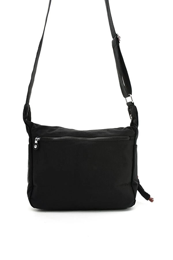 Sn 3023 suya dayanıklı çok bölmeli krinkıl çanta kol çantası omuz Postacı çantası SİYAH