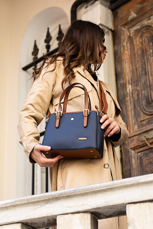 Sn 1415 Kadın Omuz Çantası El Çantası Kol Çantası Günlük LACİVERT