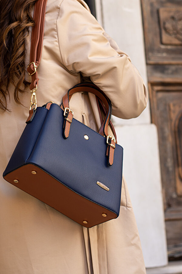 Sn 1415 Kadın Omuz Çantası El Çantası Kol Çantası Günlük LACİVERT