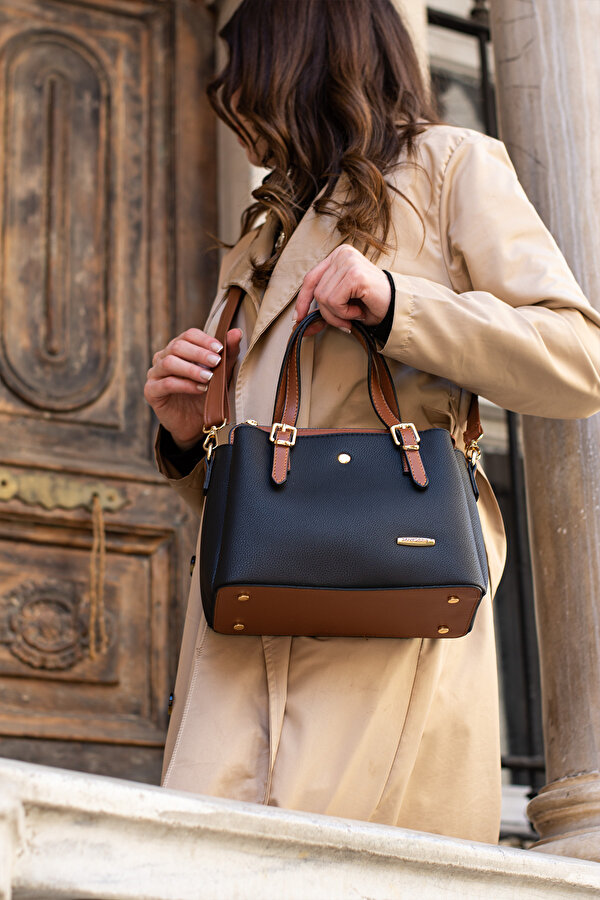 Sn 1415 Kadın Omuz Çantası El Çantası Kol Çantası Günlük SİYAH-TABA