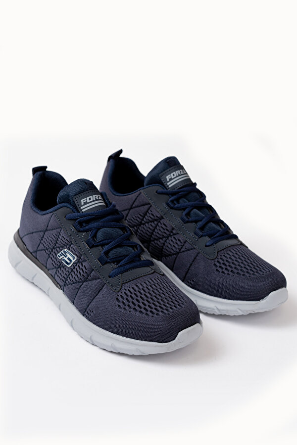 Erkek Sneaker Spor Ayakkabı 2406 Lacivert Buz