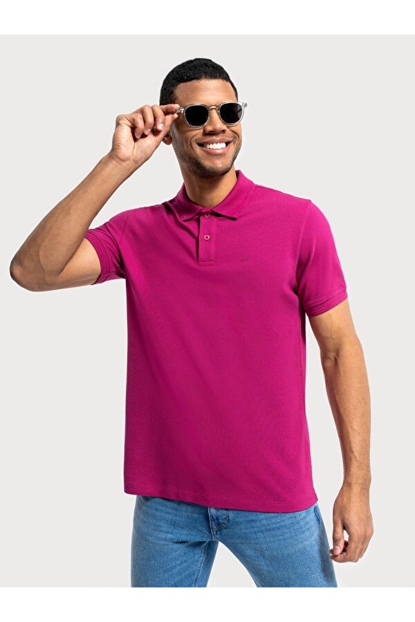 Polo Yaka Kısa Kol  Erkek T-Shirt LF2035136