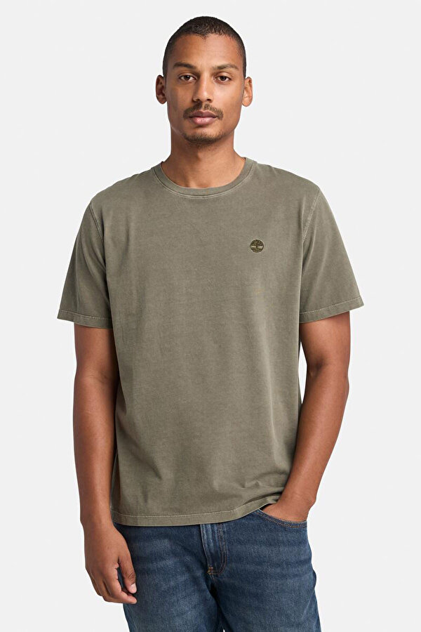 DUNSTAN RIVER Garment Dye Yeşil Erkek Kısa Kol T-Shirt