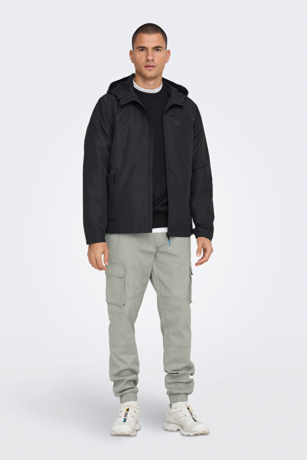 ONSMACK HOOD JACKET VD OT Siyah Erkek Ceket