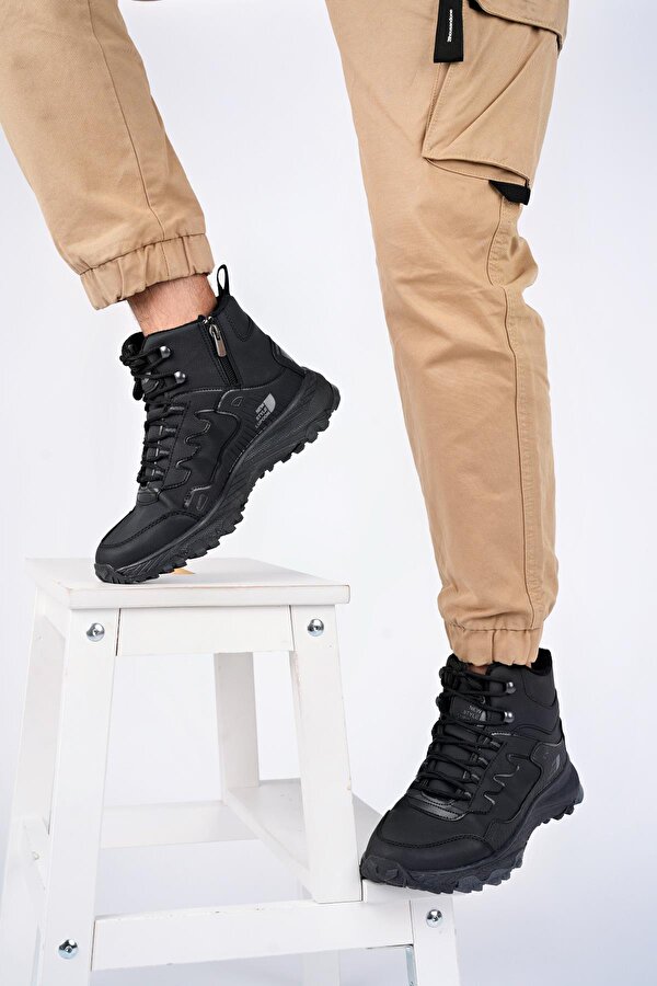 İZLAND Unisex Garantili Trekking Outdoor Bağcıklı Yandan Fermuarlı Kışlık Bot