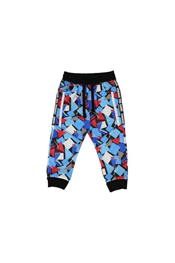 Erkek Çocuk  Geometrik Baskılı Eşofman Alt