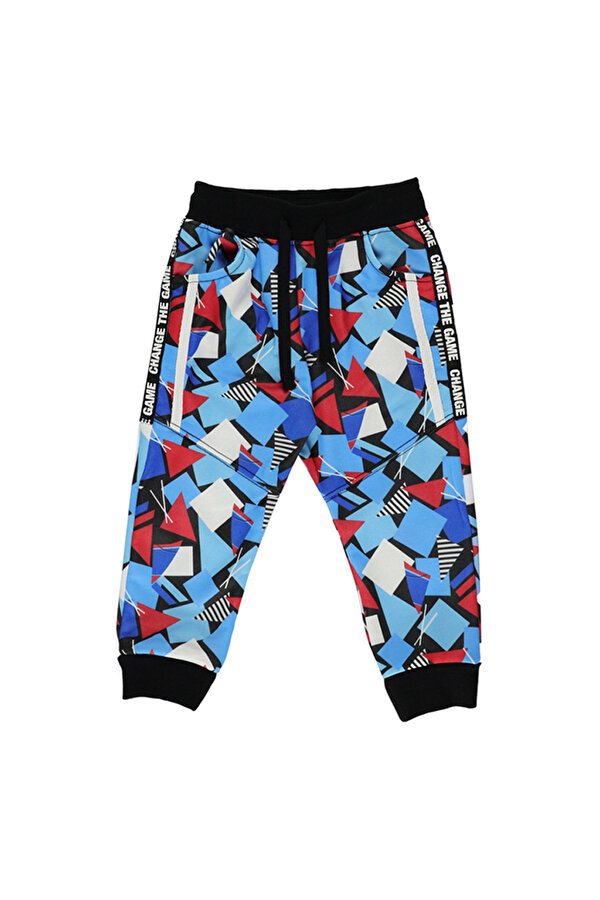 Erkek Çocuk  Geometrik Baskılı Eşofman Alt