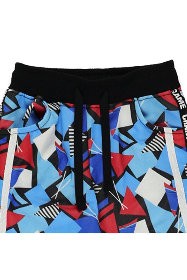 Erkek Çocuk  Geometrik Baskılı Eşofman Alt