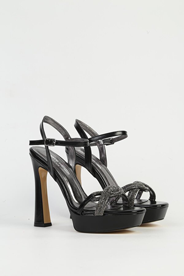 Siyah Kadın Topuklu Ayakkabı PC-54505