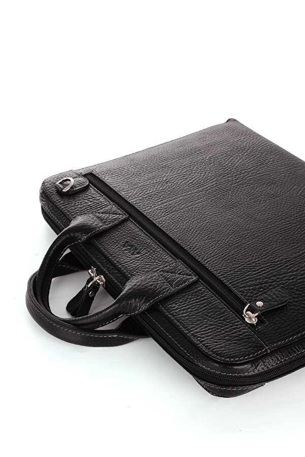 deri 239 slim hakiki deri evrak çantası suya dayanıklı SİYAH