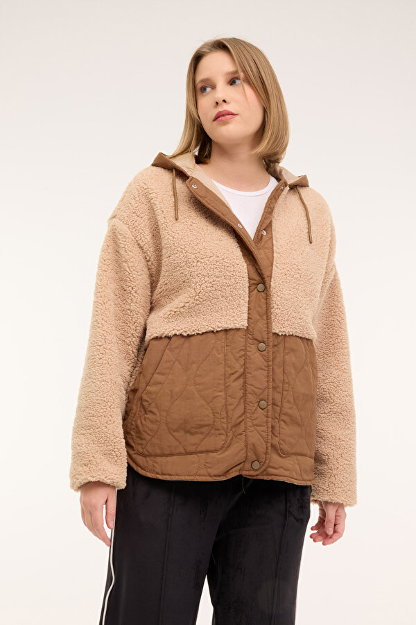 WL HANNAH 6CT2008 4PR Camel Kadın Mont