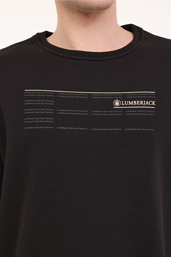 Lumberjack Ml Zome 16Itl-Gd8 4Pr Черный Мужчина Джемпер
