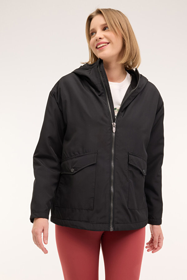 WL EDDY COAT 4PR Siyah Kadın Mont