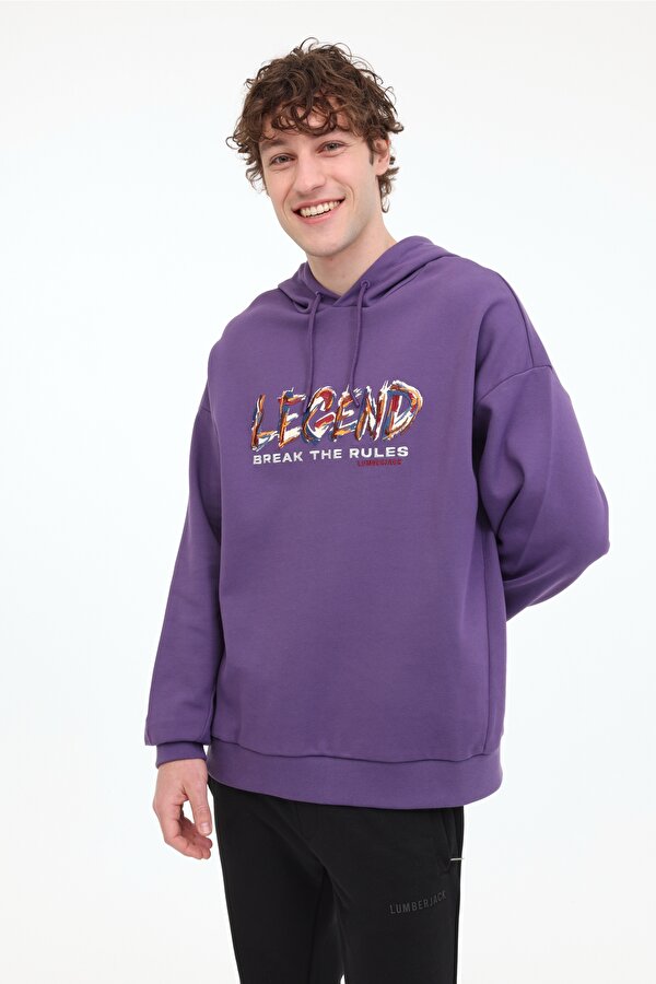 ML FRANCO 17FF09 5FX Mor Erkek Sweatshirt