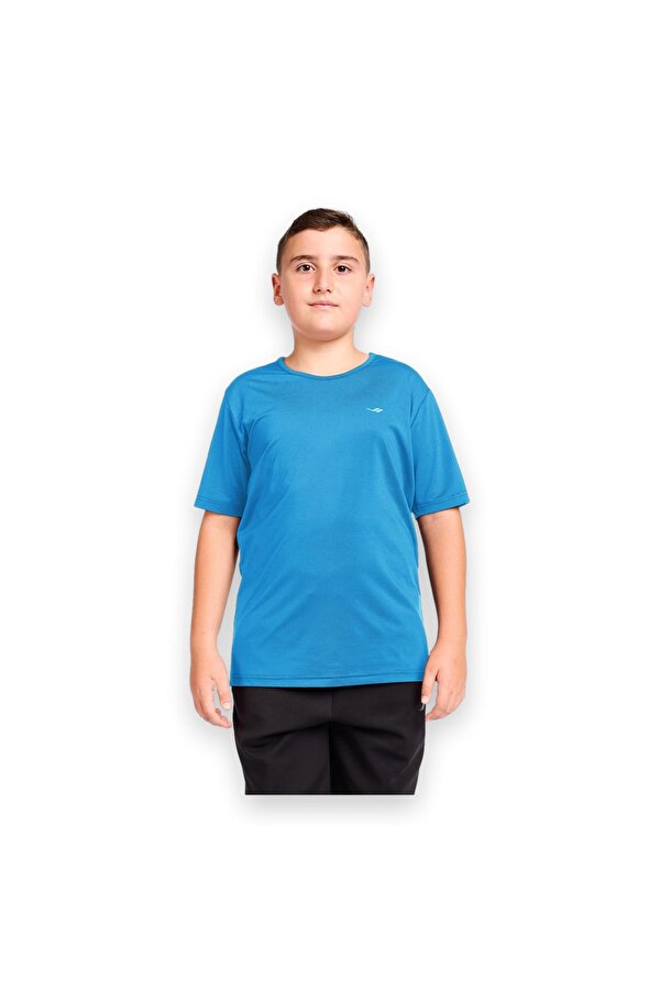 25S3221 Kısa Kol Açık Mavi Çocuk T-Shirt