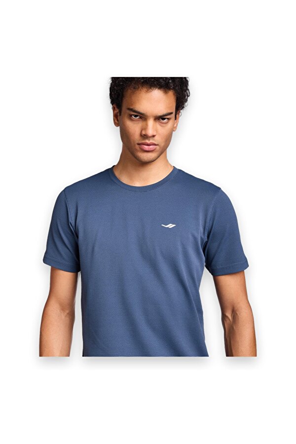 25S1294 Kısa Kol Lacivert Erkek T-Shirt