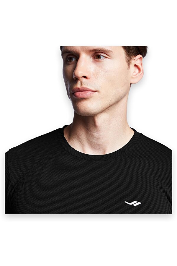 25S1294 Kısa Kol Siyah Erkek T-Shirt