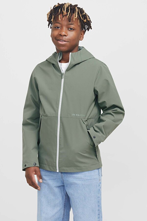 JJADAM LIGHT JACKET HOOD Haki Erkek Çocuk Ceket