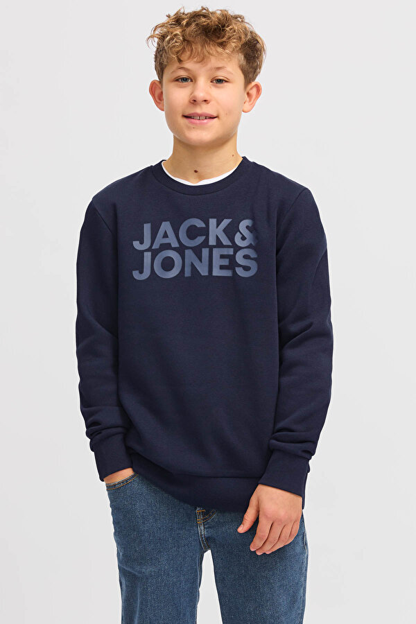 JJECORP LOGO CREW Lacivert Erkek Çocuk Sweatshirt