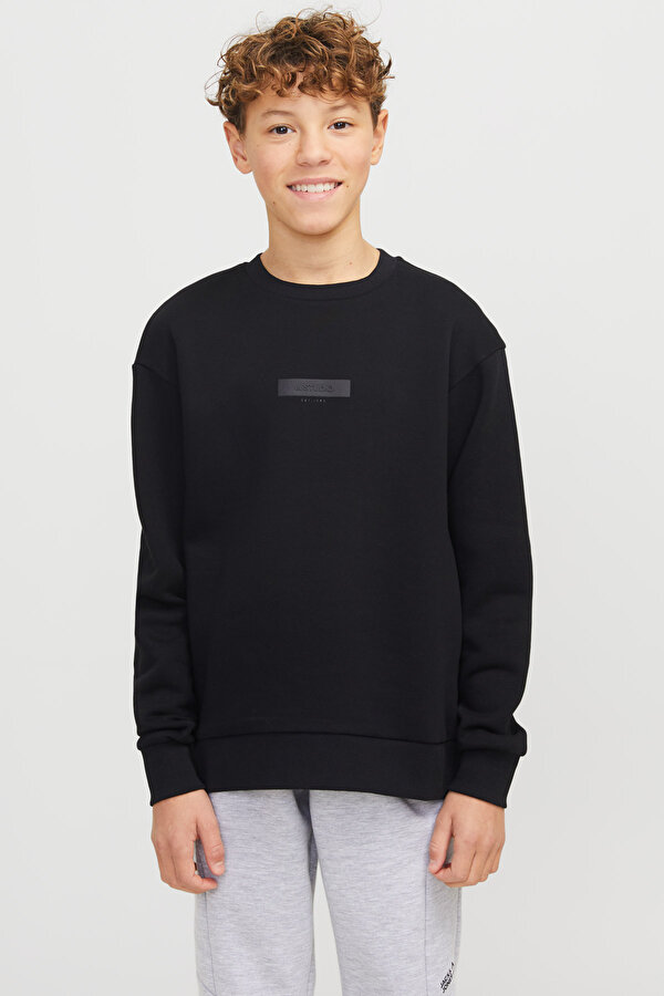 JJTAKA SWEAT CREW NECK JN Siyah Erkek Çocuk Sweatshirt