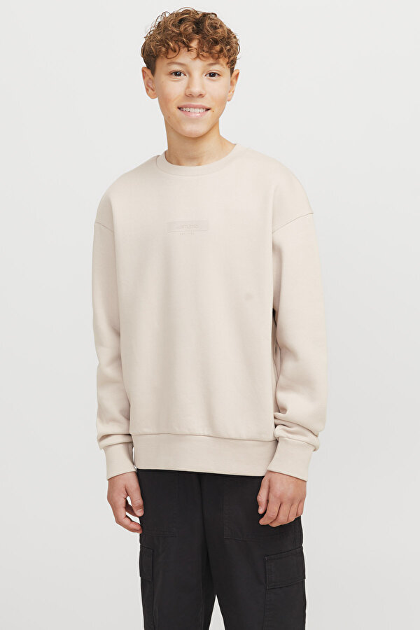 JJTAKA SWEAT CREW NECK JN Krem Erkek Çocuk Sweatshirt