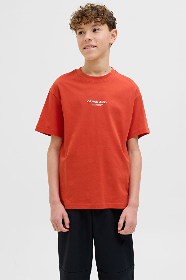 JORVESTERBRO TEE SS CREW Turuncu Erkek Çocuk Kısa Kol T-Shirt