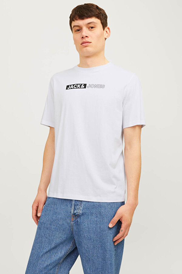 JJECORP LOGO TEE PLAY SS Beyaz Erkek Kısa Kol T-Shirt
